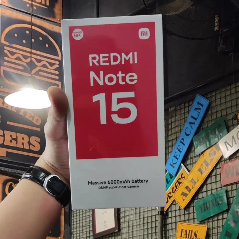 XIAOMI REDMI NOTE 15 8GB/128GB BARU SEGEL BOX GARANSI RESMI