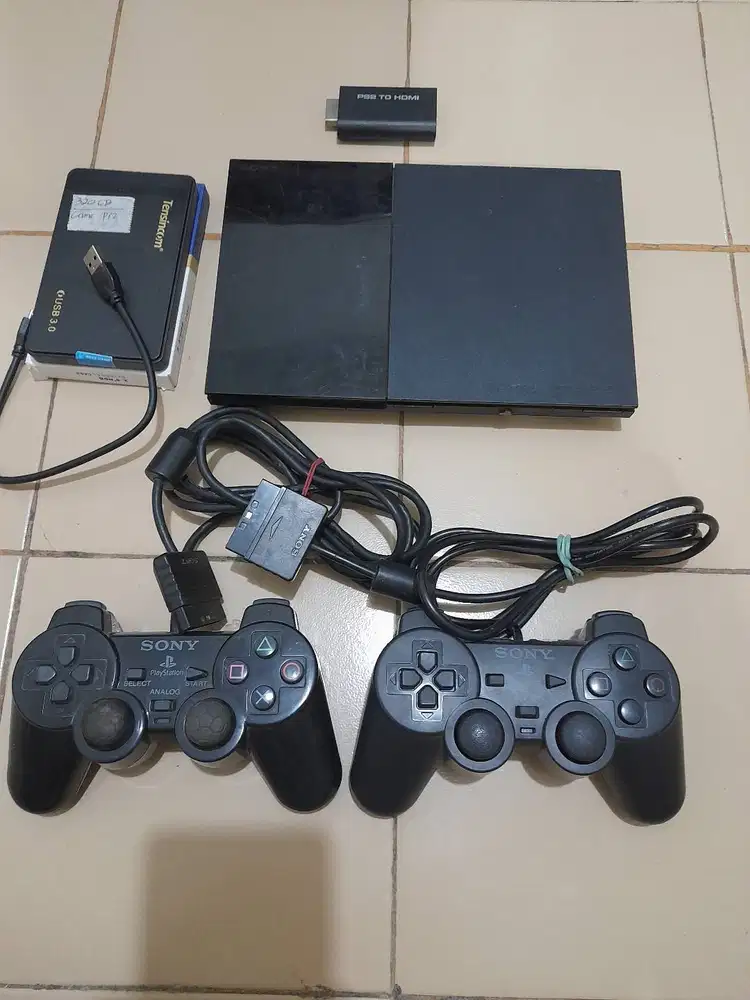 Jual Ps 2 Slim Matrix game Hardis external kpasitas 60gb