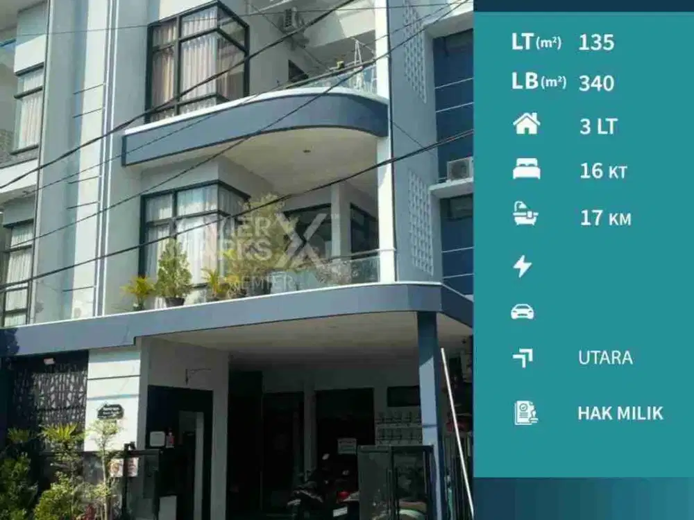 DIJUAL RUMAH KOST EKSKLUSIF 16 KT FULL PENGHUNI DI SOEKARNO HATTA INDAH, MALANG