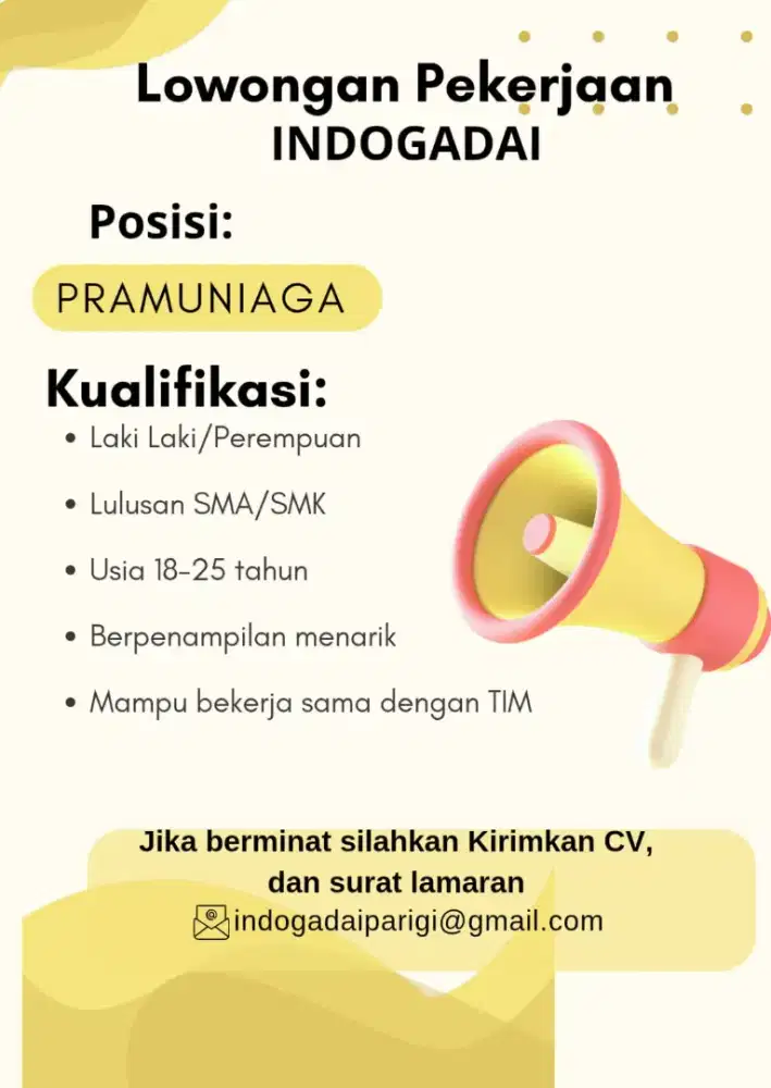 Loker Indogadai Parigi