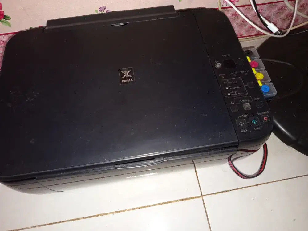 printe canon mp287 ,catrig baru dan inpus nego