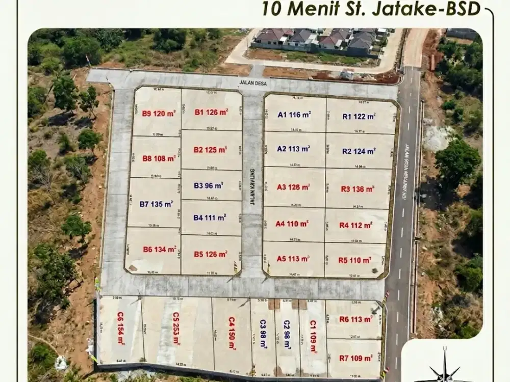 10 Menit Stasiun Jatake-BSD, Tanah Kavling 1 Juta-an Tangerang, SHM