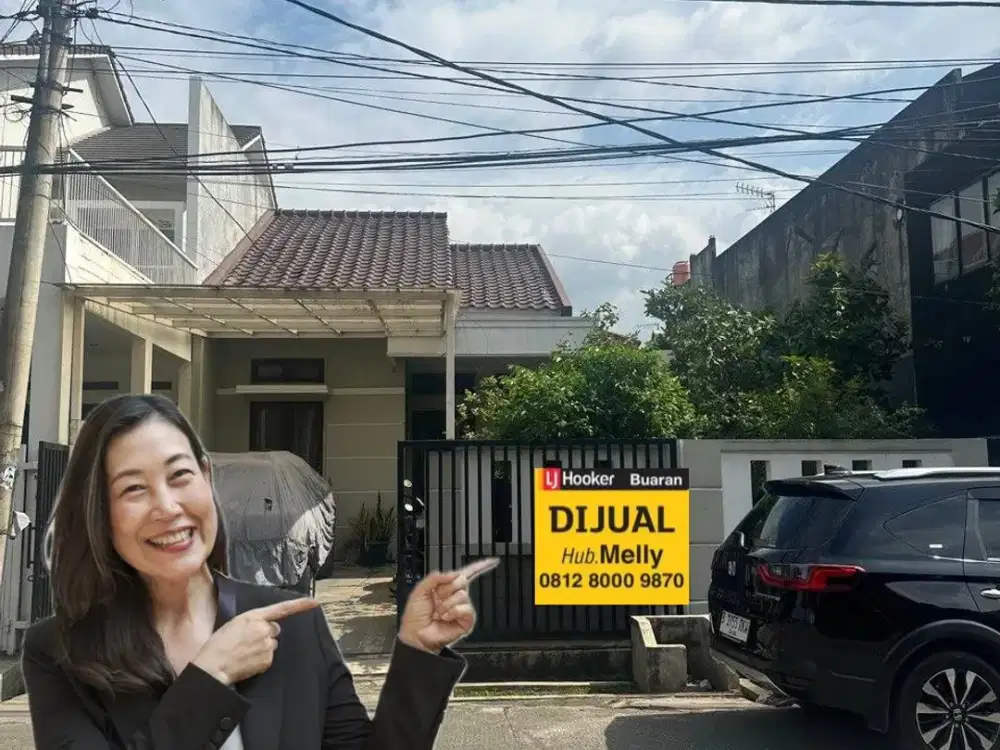 Rumah Minimalis Dgn Tanah Samping Yg Luas di Billymoon Pondok Kelapa