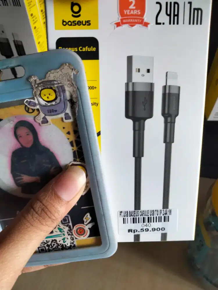 USB BASEUS CAFULE USB TO IP 2.4 A 1M