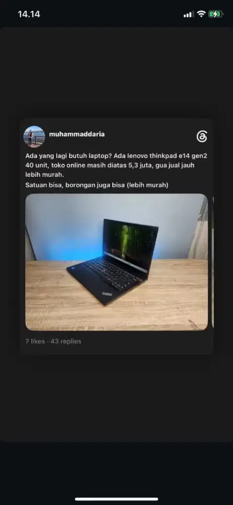 laptop lenovo thinkpad