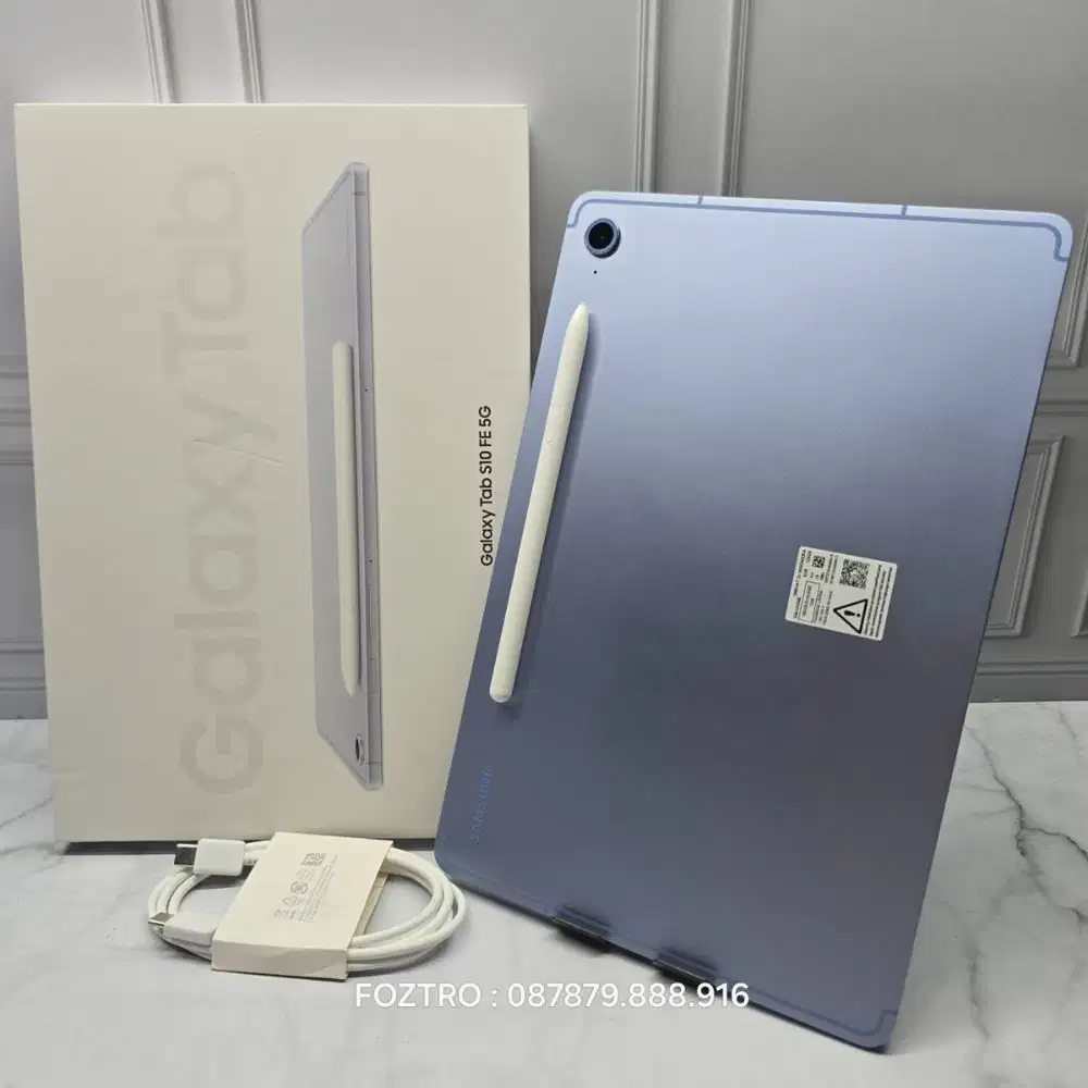 Samsung Galaxy Tab S10FE 5G 8/128GB Fullset Resmi SEIN No Minus