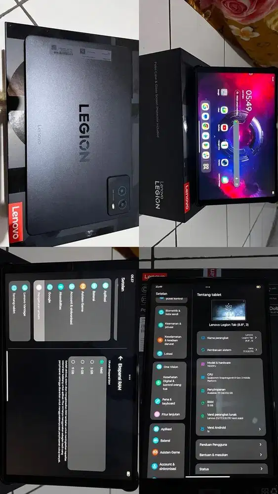 TAB GEMING LENOVO LEGGON GEN 3
