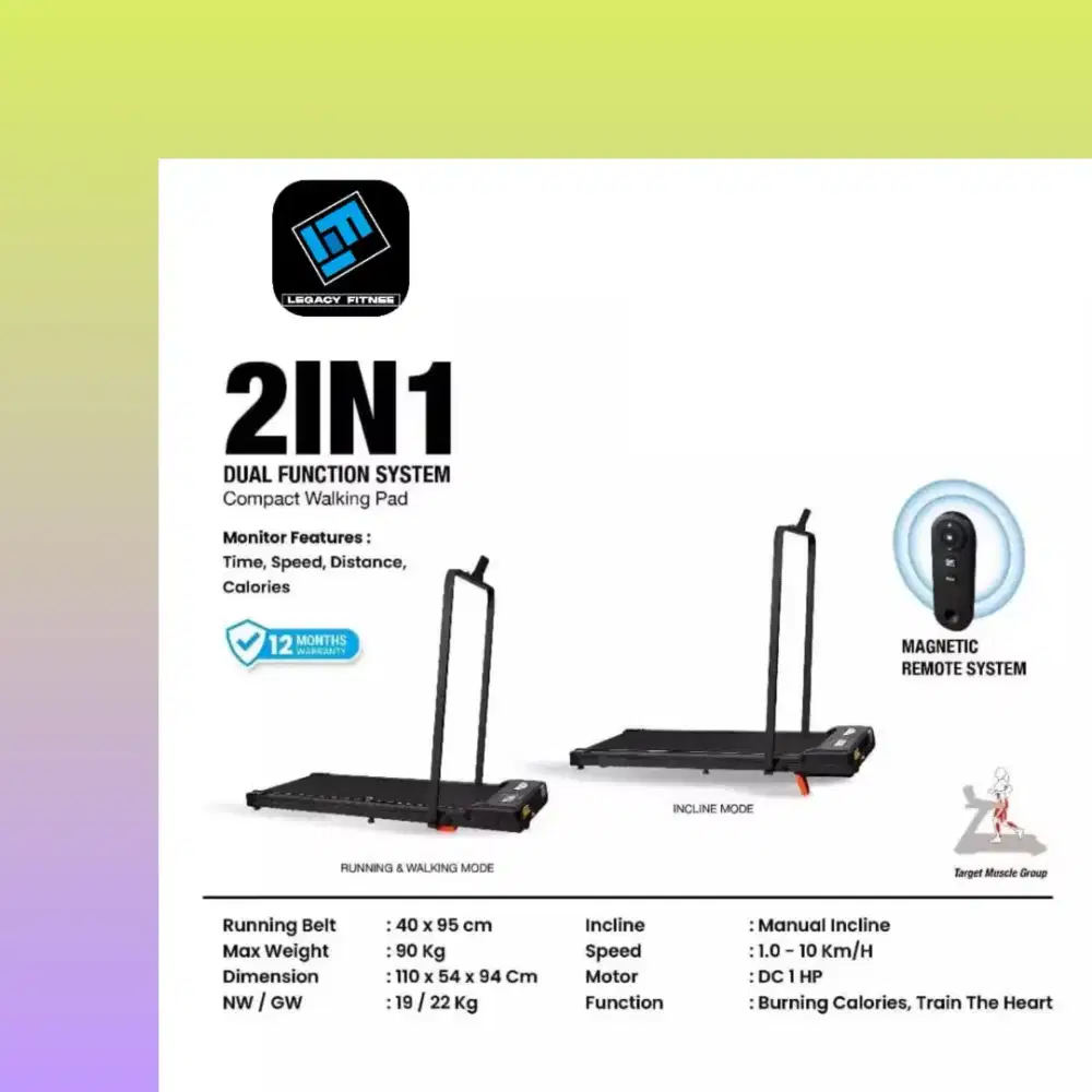 Walkingpad elektrik FP-21 alat olahraga HGR-727