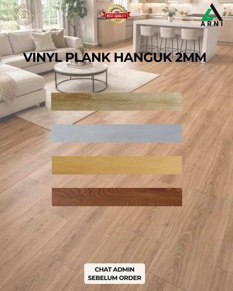 Vinyl Plank Hanguk/Ukuran 2mm/Dekorasi Lantai