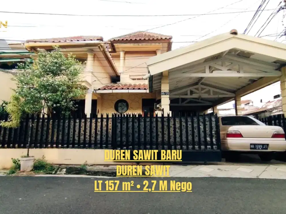 Dijual Rumah Di Perumahan Duren Sawit Baru, Duren Sawit, Jakarta Timur