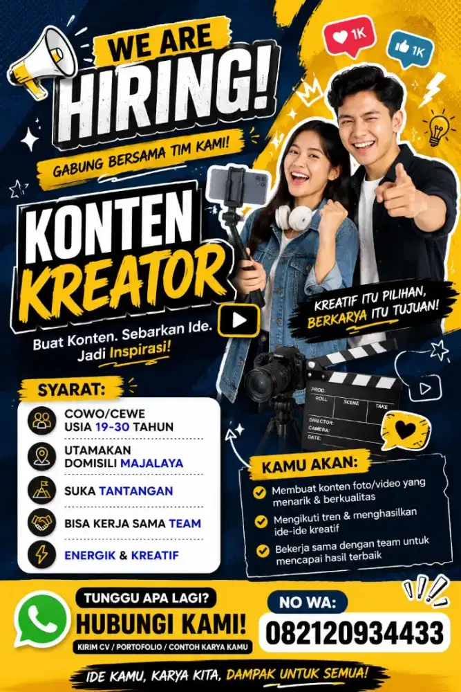 Loker Kreator Dibutuhkann segera