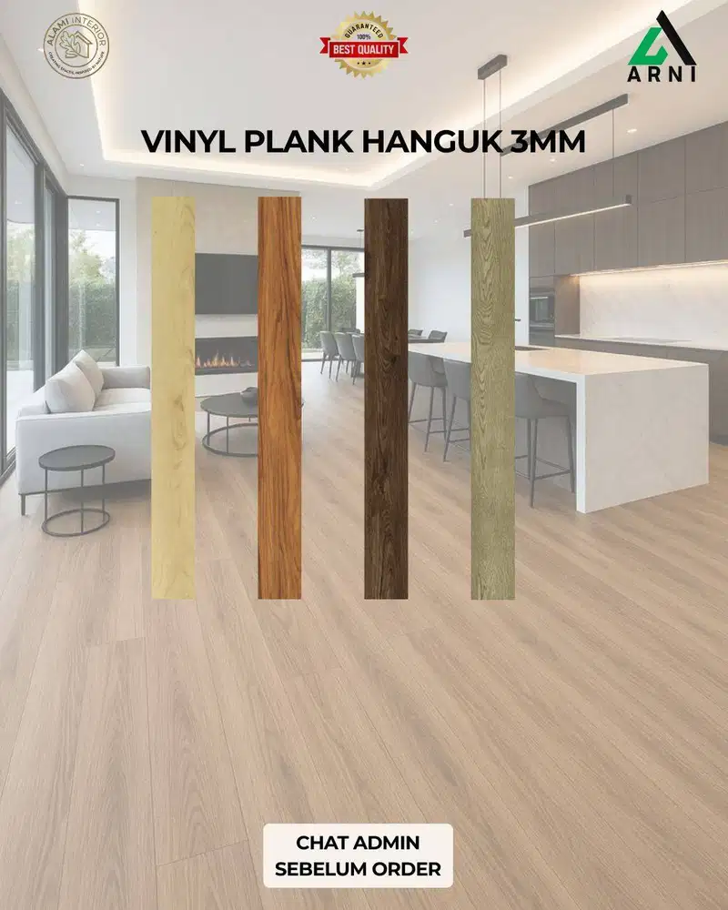 Vinyl Plank Hanguk/Ukuran 3mm/Dekorasi Lantai