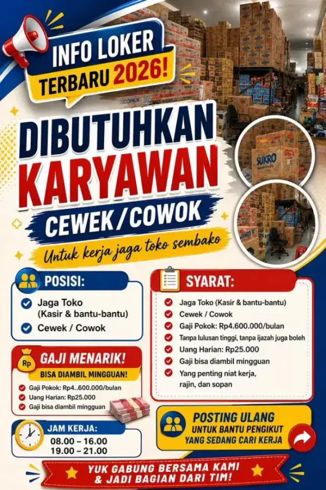 Karyawan toko terkini