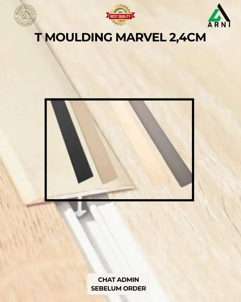 List Moulding T / Ukuran 2,4/Penyambung 2 area