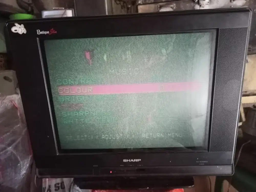 Tv Sharp ukuran 21in layar datar