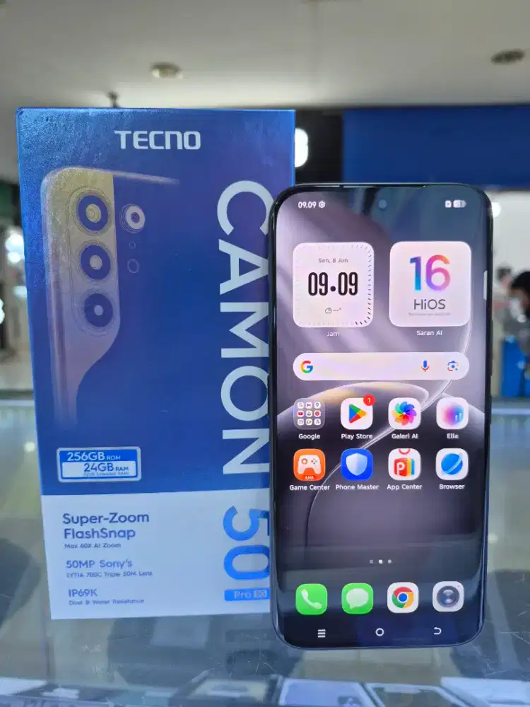 Tecno Camon 50 pro 5g ram 12/256gb garansi 11 bln