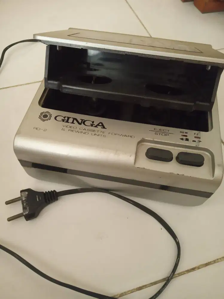 Rewinder Kaset Video Jadul Ginga RO-2 Vintage Untested