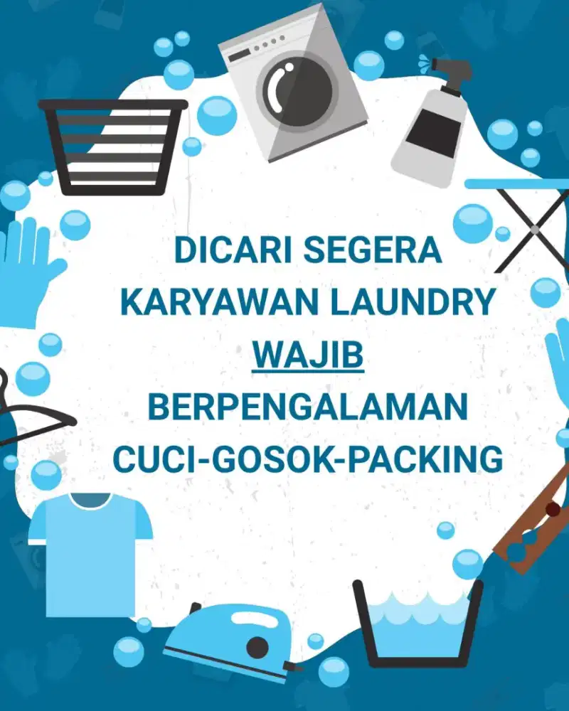 Lowongan pegawai laundry