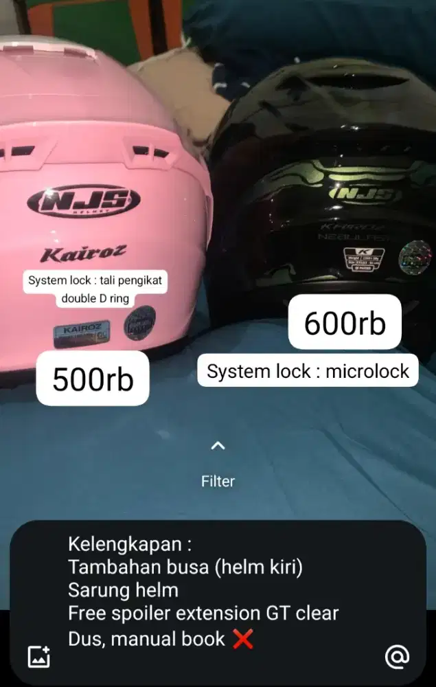 DI JUAL HELM NJS KAIROZ SECOND RASA BARU