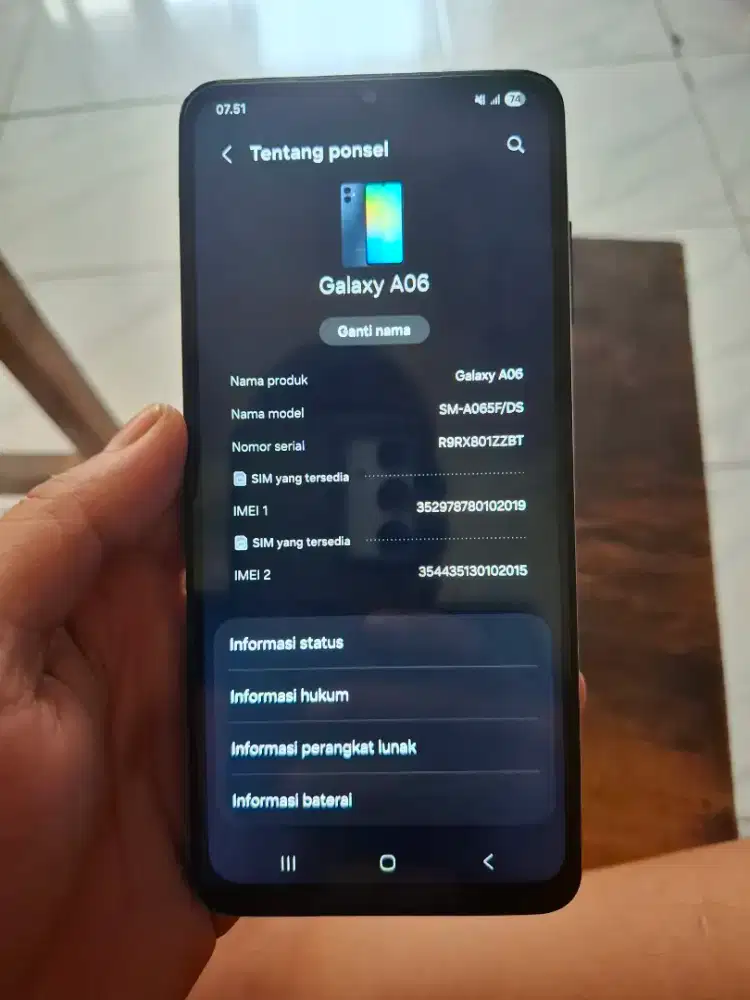 Samsung A06 RAM 4/64