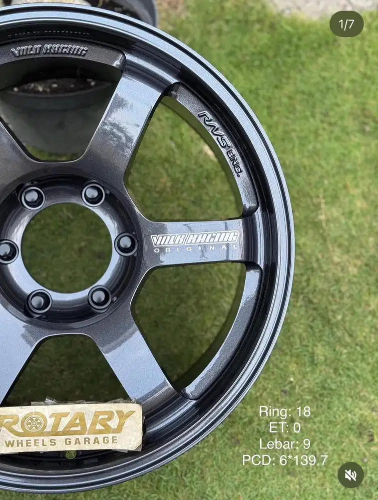 Velg volk rays te37progressive SUV ring18 BARU hilux strada MUX dmax