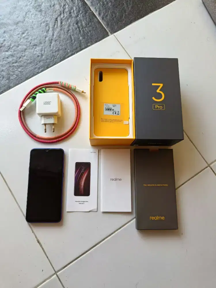 Realme 3 Pro Second Mulus, Charger Ori+Box