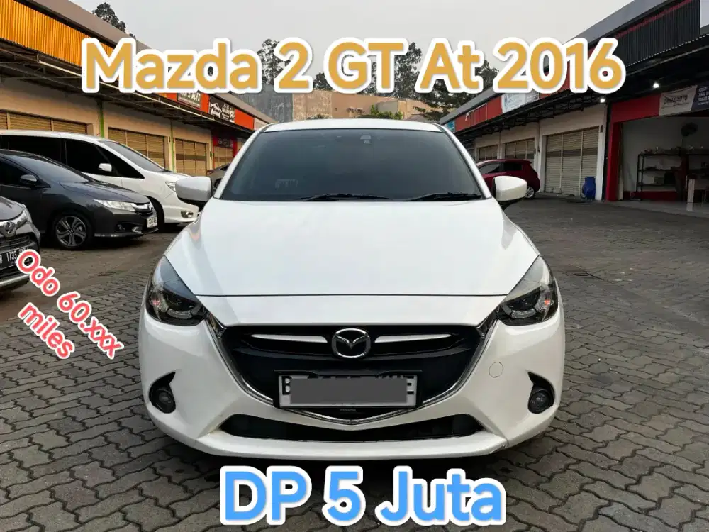 5JT MAZDA 2 GT AT 2016 FUTURISTIK WHITE EDITION RARE !!