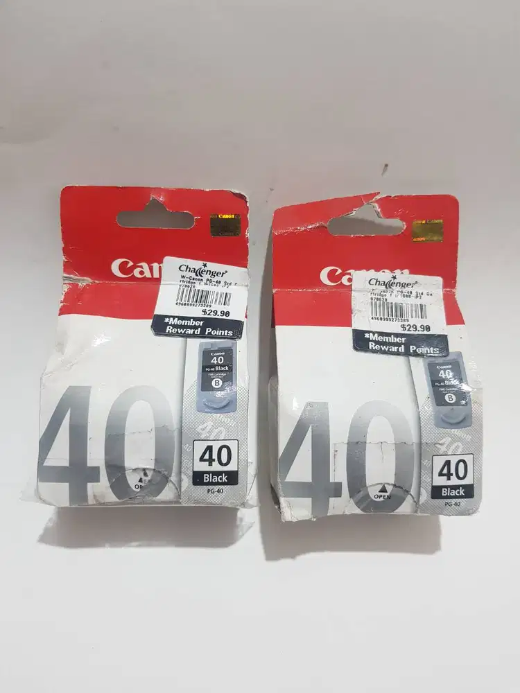 tinta printer cartridge canon pg-40 40 black new segel