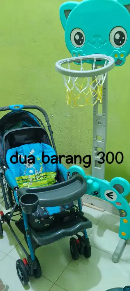 Stroller dan mainan tiang basket anak