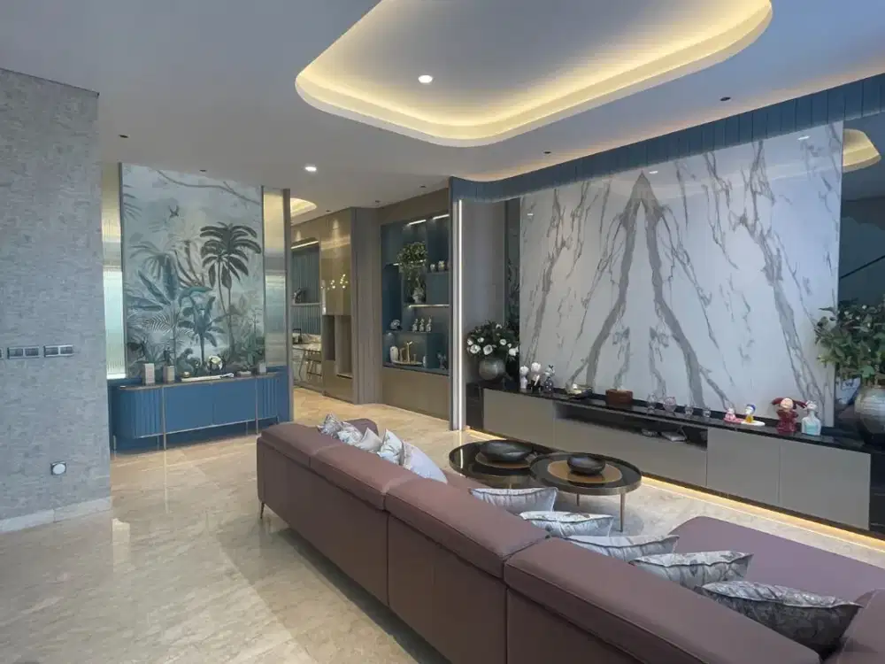 Rumah Mewah Pik Golf Island Uk 8X25 Tiga Lantai,Full Furnish Super Mewah dan Brand New