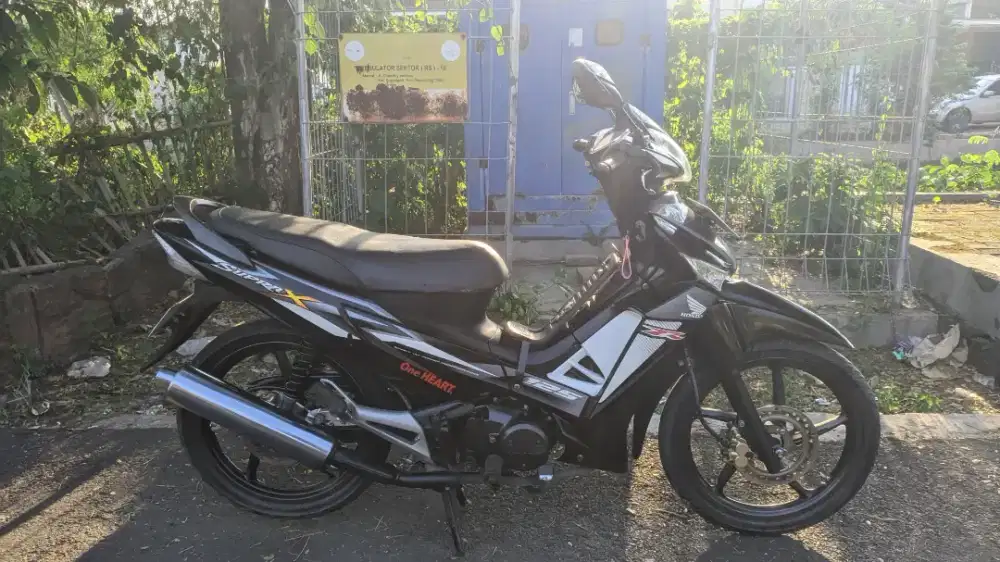 Supra X 125cc 2014 Hitam One Heart km60rb