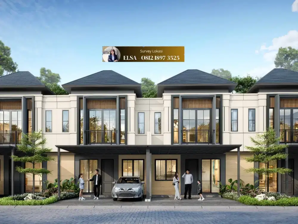 Rumah 2 Lantai Tepat di Sebrang Eastvara Mall BSD, Bersebalahaengan Gading Serpong