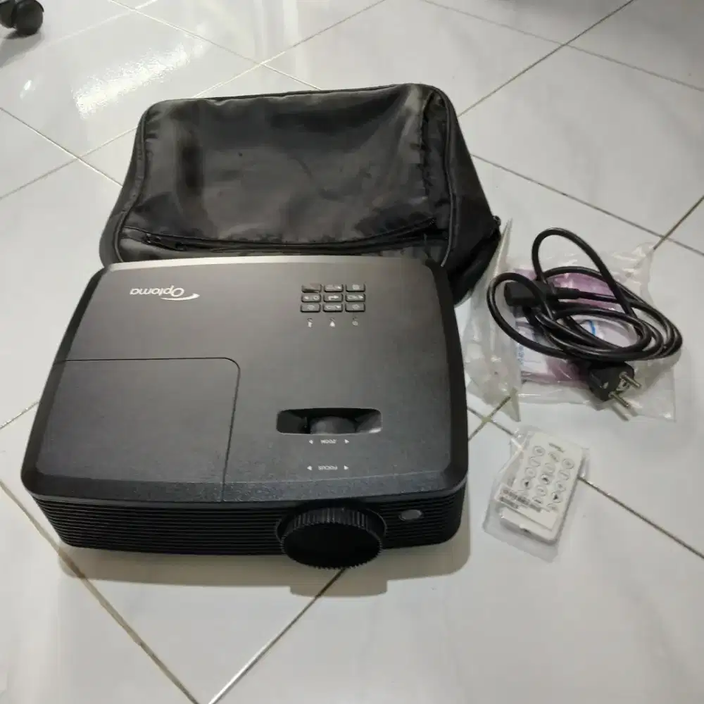Proyektor Optoma S341 Kelengkapan Unit, Kabel Power, Tas,Remote