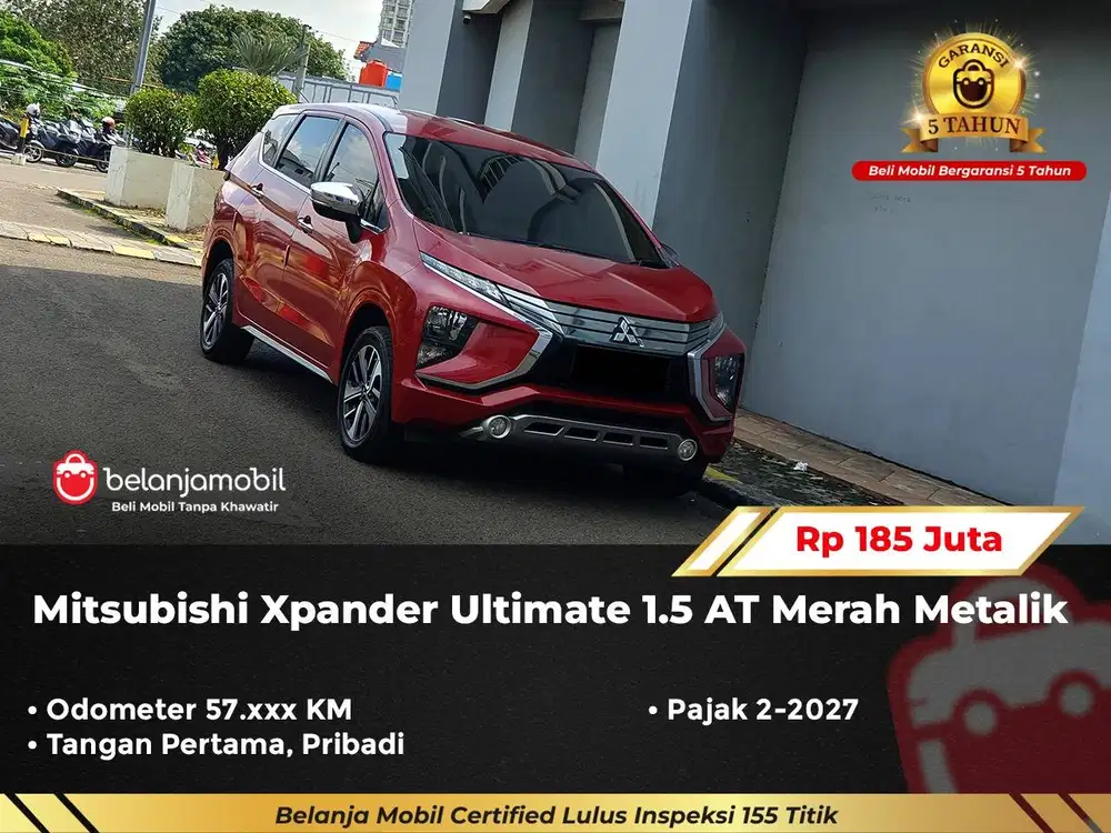 [ GARANSI 5TH ] Mitsubishi Xpander Ultimate 1.5 AT Merah 2018/2019