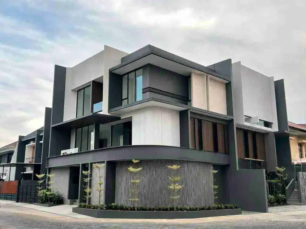 Baru Gress‼️Jual Rumah Baru Hook 3 lantai di Manyar Surabaya