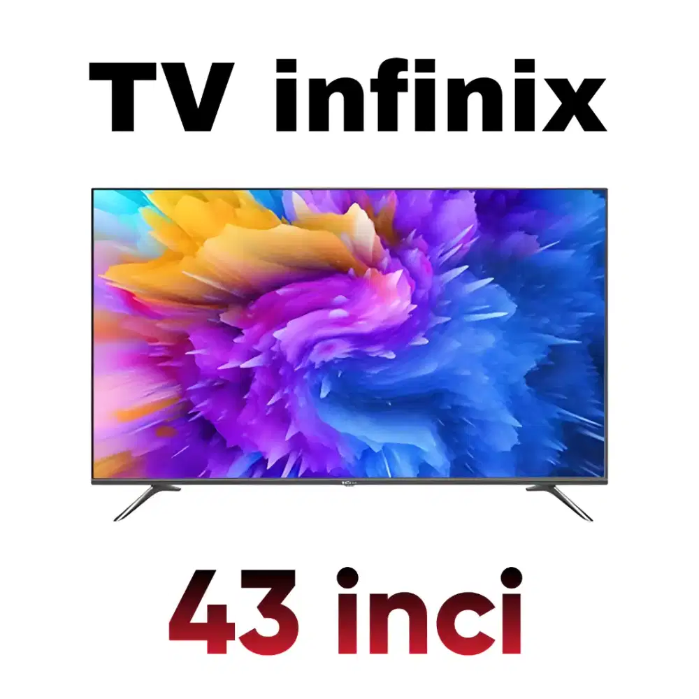 TV 43 inci Infinix Android terbaru - BARU segel kwa diantar