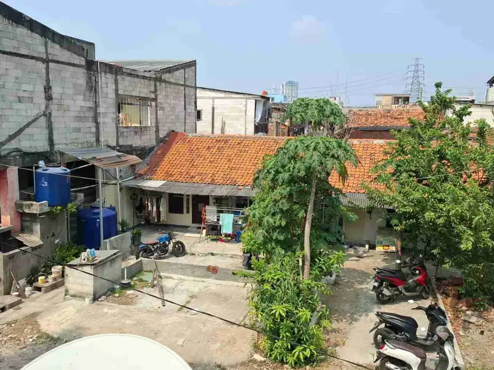 tanah komersil plus bangunan kontrakan lokasi strategis jakarta barat