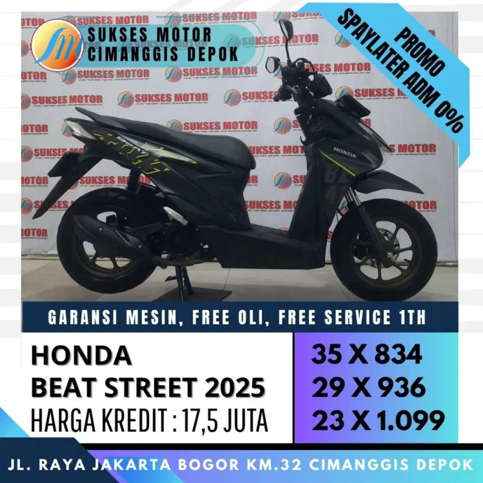 NEW BEAT STREET ESP 2025 CASH KREDIT CICILAN RINGAN CC PAYLATER BISA