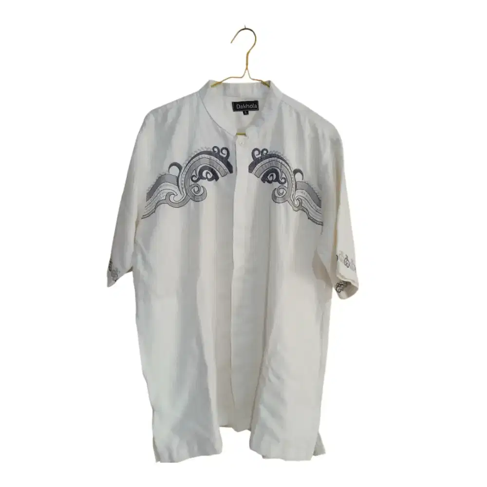 Koko Pria Dakhola Putih Bordir Premium Size L – Kondisi 95% Like New