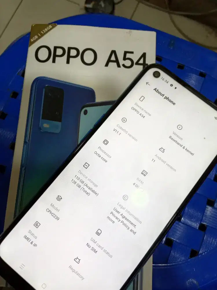 Oppo A54 ram 4/128 lengkap