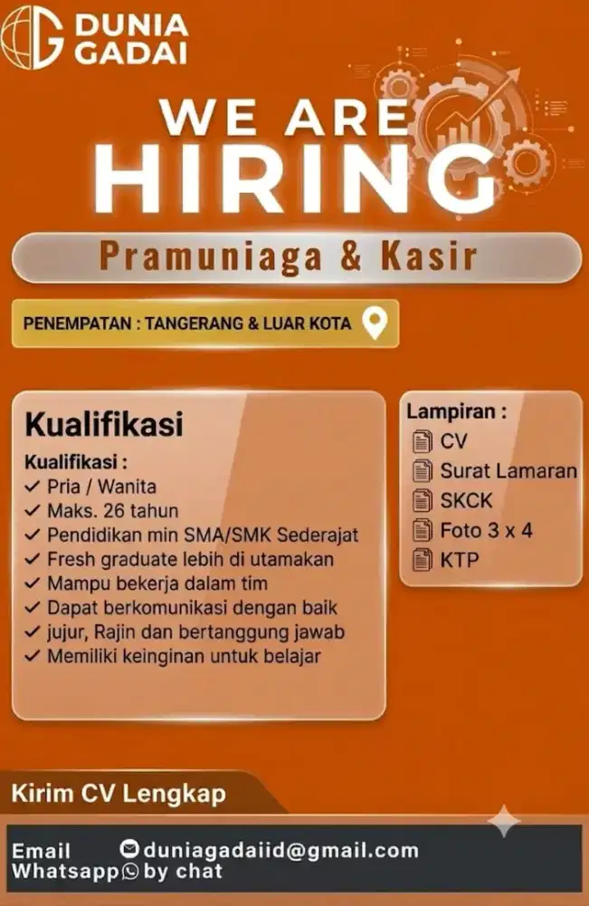 LOWONGAN KERJA TANGERANG