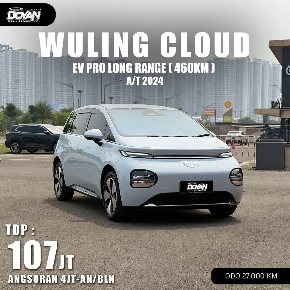 WULING CLOUD EV PRO 2024 KM LOW BIRU MUDA