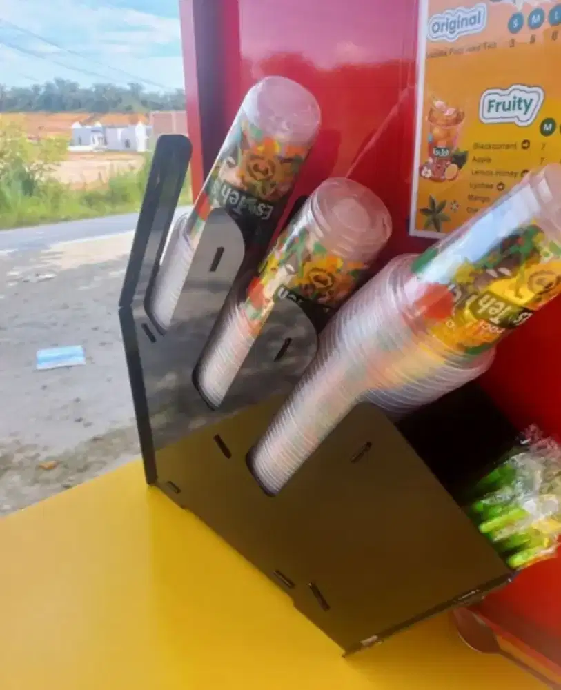 Rak Cup Holder Bekas
