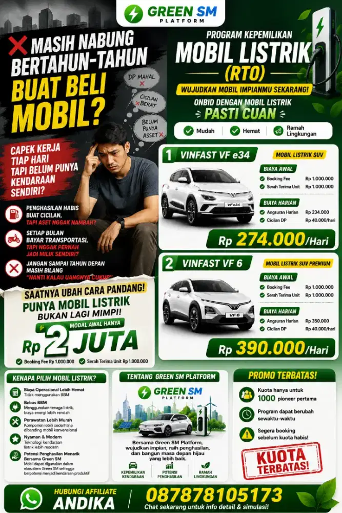 PROGRAM GREEN SM SEWA MOBIL HARIAN KEPEMILIKAN