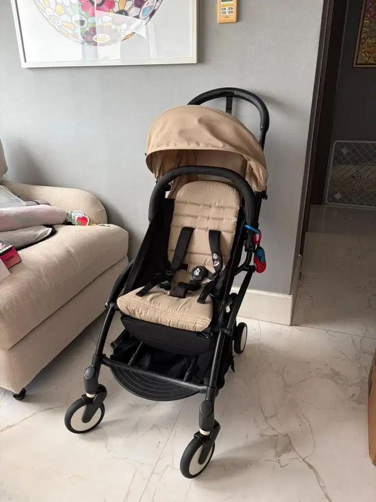 BABYZEN YOYO² Stroller (Complete Frame Black, 0+ & 6+) - Taupe