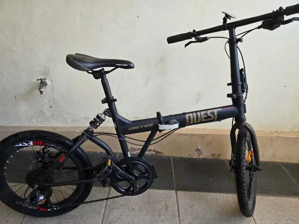 Sepeda Lipat United Quest 20 Disc Brake 7 Speed | Terawat Siap Pakai