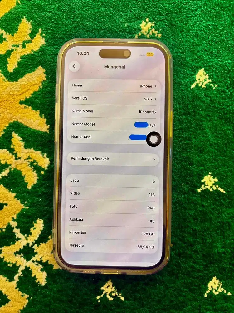 IPhone 15 128 inter no minus bisa tt bt ajuin