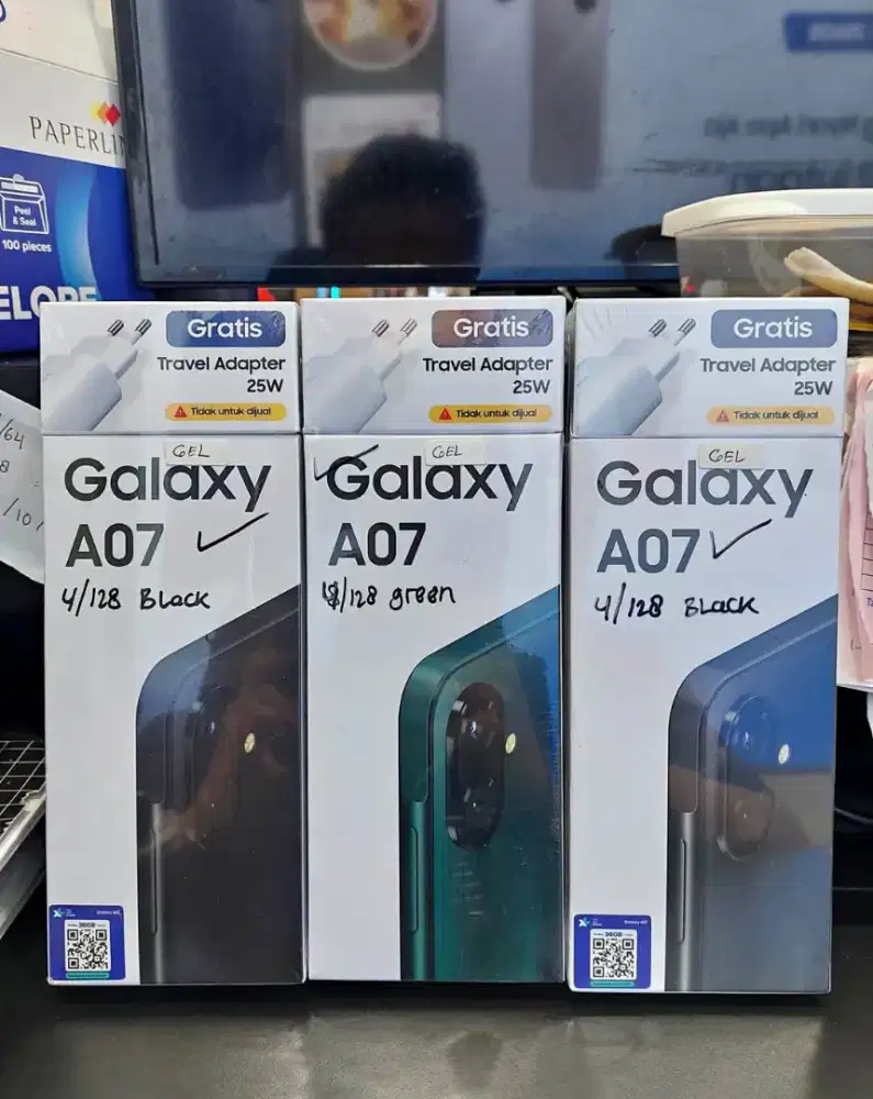 Samsung A07 4/128 New Free Adaptor