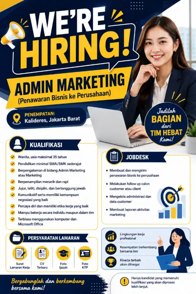 Lowongan Admin Marketing
