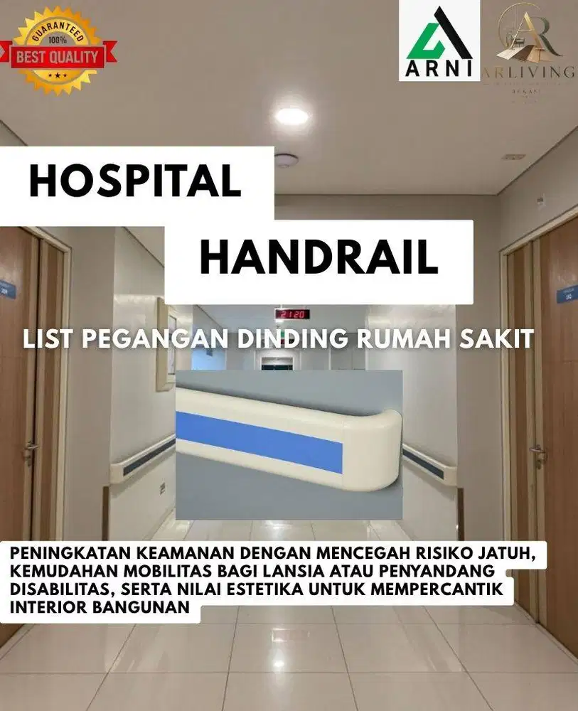 HANDRAIL RUMAH SAKIT LIST PEGANGAN DINDING ARNI